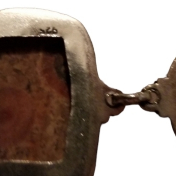 🎖Sterling Natural Jasper Gemstone Ethnic Bracelet & Earrings 🩰 🤗 - Picture 3 of 11